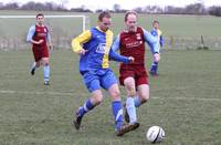 Shearer chases the defender