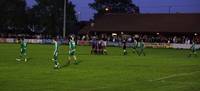 The Hempnall players celebrate the only goal of th